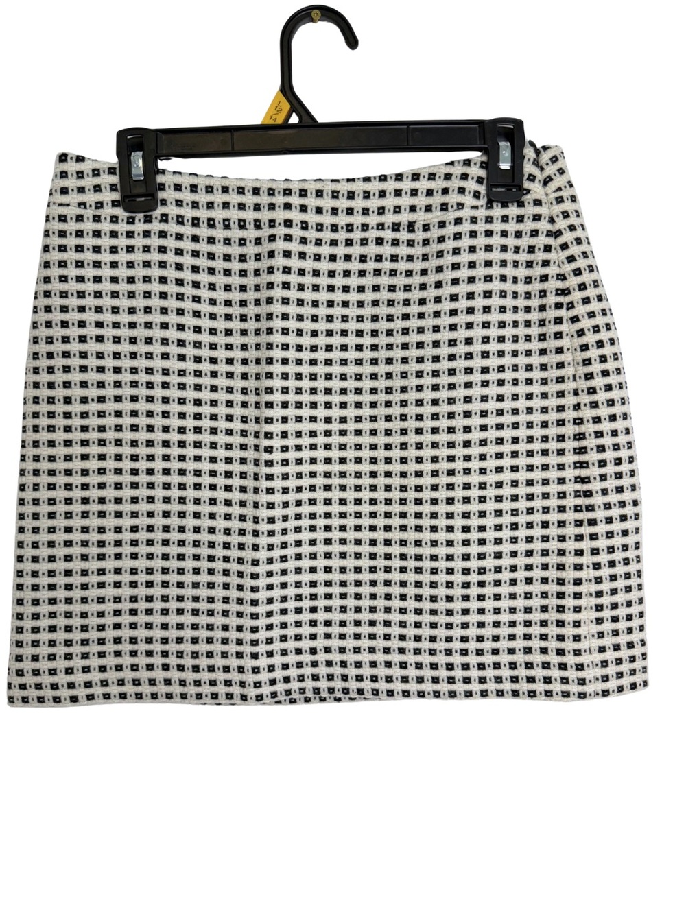 3/$20 Banana Republic Wool Blend Black & Ivory Checkered Mini Skirt Size 4